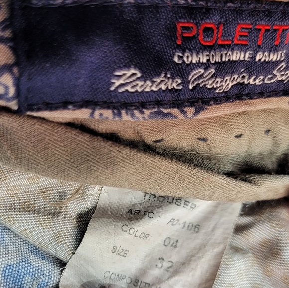 Poletti khaki cotton trousers - slim fit vintage sz 32 - Picture 12 of 13